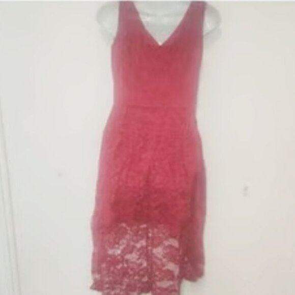 Muadress ** Beautiful Red Lace Hi-Lo Dress in size XL - Picture 11 of 13